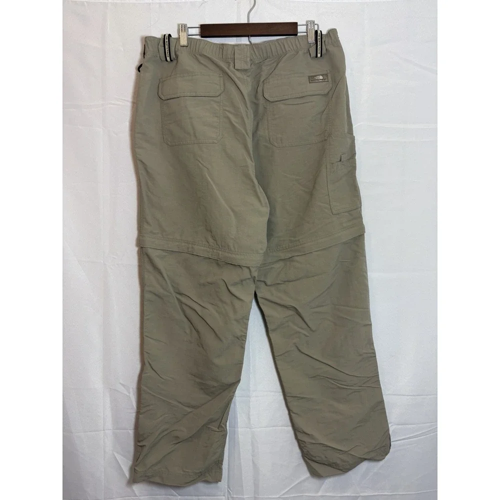 The North Face Pants Mens Size XL Khaki Convertible Zip-Off  Hiking Nylon Y2K